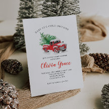 Baby zijn koude buitenste Baby shower Winterrood v