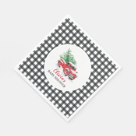 Baby zijn koude buitenste Baby shower Winterrood v Servet (Hoek)