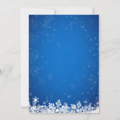 Baby zijn koude buitenste sneeuwblauw Baby shower Kaart (Achterkant)