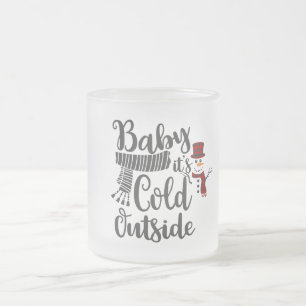 Baby zijn koude buitenste sneeuwpop voorste Mok