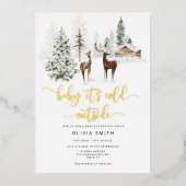 Baby zijn koude buitenste uitnodiging voor het bab (Voorkant)