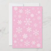 Baby zijn koude buitenste wintermeisje Baby shower Kaart (Achterkant)