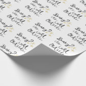 Baby zijn koude buitenverpakking cadeaupapier (Hoek)