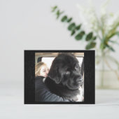 Baby zijn koude buitenzijde feestdagenkaart (Staand voorkant)