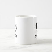 Baby zijn koude buitenzijde | Handgeschreven feest Koffiemok (Center)