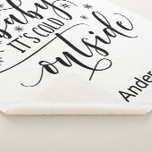 Baby zijn koude buitenzijde personaliseer Sherpa B Sherpa Deken (3/4)