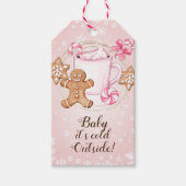 Baby zijn koude label voor geschenk van buitenaf cadeaulabel (Voorkant)