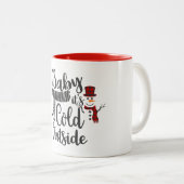 Baby zijn koude Mok buiten Snowman (Voorkant rechts)