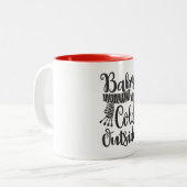 Baby zijn koude Mok buiten Snowman (Voorkant links)