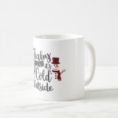 Baby zijn koude Mok buiten Snowman (Voorkant rechts)