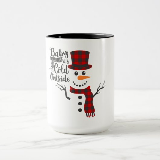Baby zijn koude Mok buiten Snowman (Midden)