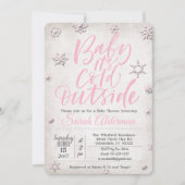 Baby zijn Koude Uitnodiging van het Baby shower Bu (Voorkant)