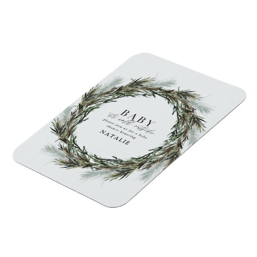 baby zijn verkoudheid buiten de waterverf met baby magneet (Linkerzijde)