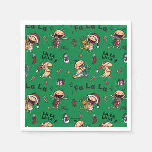 Baby Zingend Carols Patroon Servet