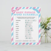 Baby-zinkremble [Geslacht verrassend] Briefhoofd (Staand voorkant)