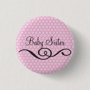 Baby zister ronde button 3,2 cm