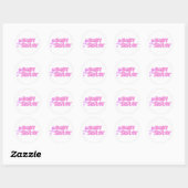 Baby zister ronde sticker (Vel)