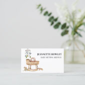 Baby Zittende Nursery Boho Wieg Zuigeling  Visitekaartje (Staand voorkant)
