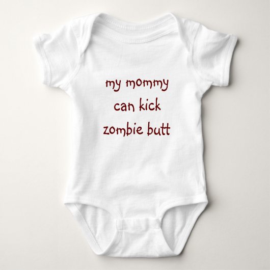 BABY ZOMBIE MAAR KICKER ONE-SIE ROMPER (Voorkant)