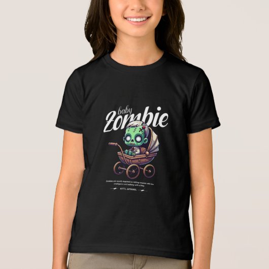 baby-zombie Tri-Blend shirt (Voorkant)