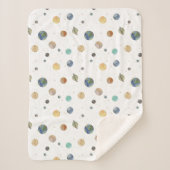 Baby zonnestelsel sherpa deken (Voorkant)