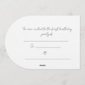 Baby Zoo-cadeaupapier Kaart (Achterkant)