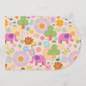 Baby Zoo-cadeaupapier Kaart (Voorkant)