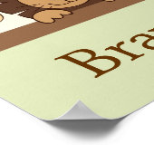 Baby Zoo Oerwoud Dierlijke persoonlijke naam Kunst Poster (Hoek)