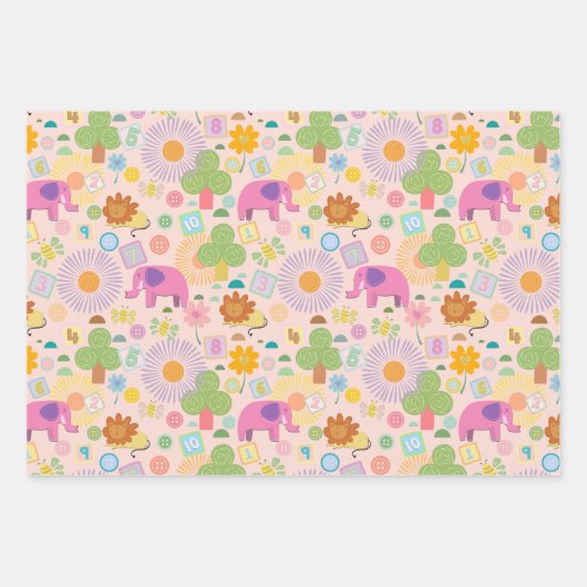 Baby Zoo wrapping paper (Voorkant 3)