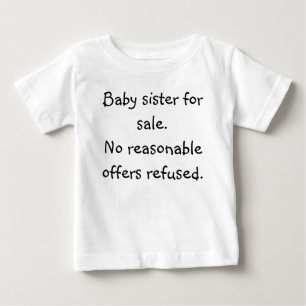 Baby zus te koop.Geen redelijke aanbiedingen gewei