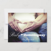 Baby Zwangerschap Verwacht Aankondiging Foto Magne (Voorkant)