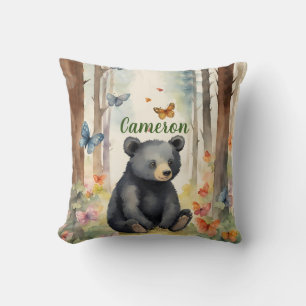 Baby Zwart Beer Genderneutraal Gepersonaliseerd Kussen