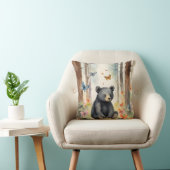 Baby Zwart Beer Genderneutraal Kussen (Stoel)