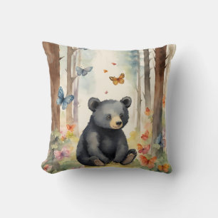 Baby Zwart Beer Genderneutraal Kussen