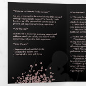 Baby Zwart Doula Geboortecoach Zwanger Service Drieluik Programma (Binnenzijde eerst)