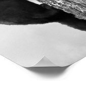 Baby zwarte Beer in de boomstam Poster (Hoek)