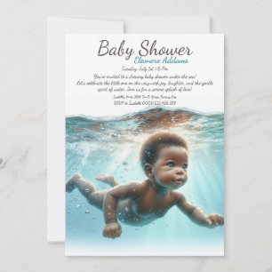 Baby Zwemt Onderwater Dromen Baby shower Kaart