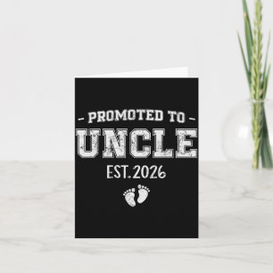 Babyaankondiging voor oom gepromoveerd tot oom 202 kaart