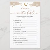 Babybaby's in het Baby shower van de bijbel Twinkl (Voorkant)