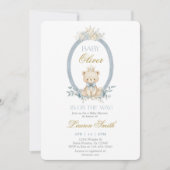 Babybeer Babyshower Jongen Kaart (Voorkant)