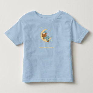 Babybeer die op de maan in winterslaap is kinder shirts