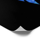 Babybeer en moedermaan silhouet onder de sterren poster (Hoek)