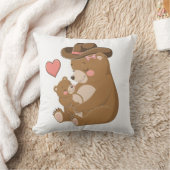 Babybeer Gelukkige Moederdag Kussen (Deken)