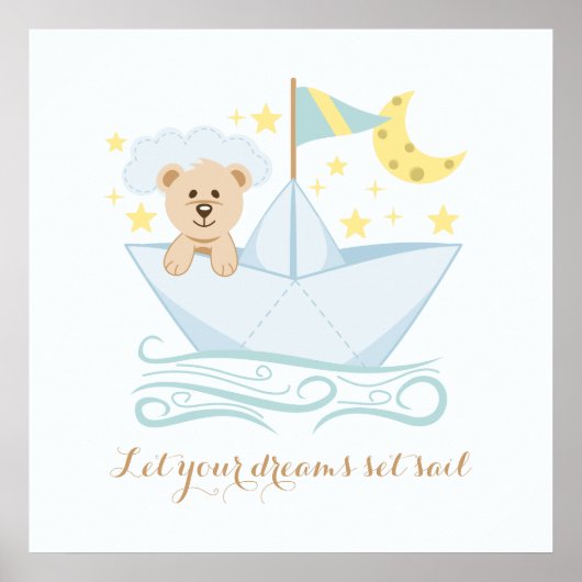 Babybeer-nursery-muurdecoratie Poster (Voorkant)