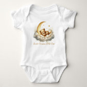 Babybeer slaapt in maanwolk Baby Shower Cadeau Romper (Voorkant)