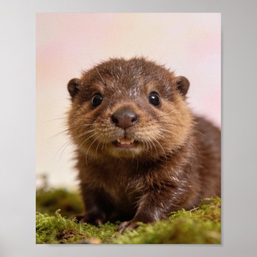 Babybever-kinderkamer-muurkunstprint Poster (Voorkant)