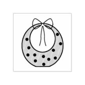 Babybib met poka Dots Art Stamp Rubberstempel (Afrduk)