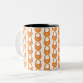 babybib tweekleurige koffiemok (Voorkant links)