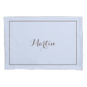 Babyblauw Aangepaste kussensloop (Voorkant)