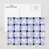 babyblauw briefkaart (Voorkant / Achterkant)